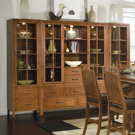 China Cabinet with Pier Cabinets